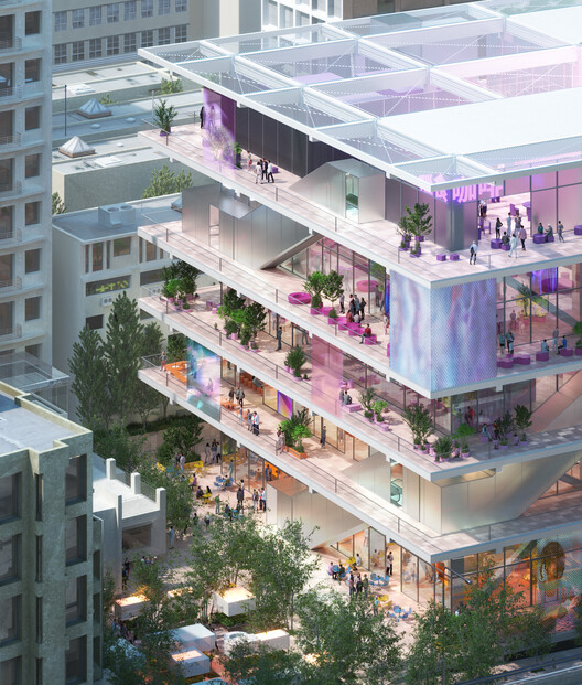 MVRDV «Market Cube» переосмысливает городской рынок как гибкий вертикальный центр в Zhubei, Тайвань - изображение 5 из 6