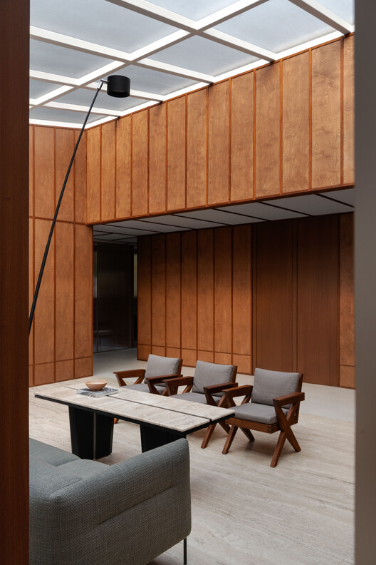 Lume Haus / Studio Prakruthi - Интерьерная фотография, гостиная, дерево