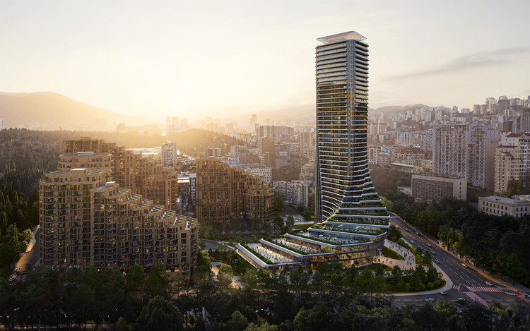 Zaha Hadid Architects открывает башню Cityzen в Тбилиси, штат Джорджия - изображение 1 из 5