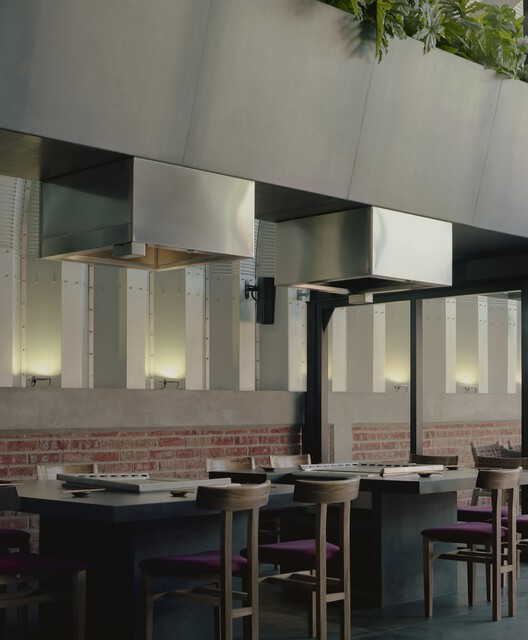 Sōko Restaurant / Caam Arquitectos - Интерьерная фотография, кухня, освещение, стул