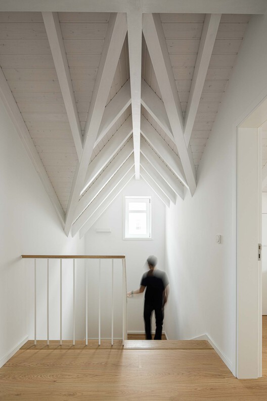 Клара Хаус / M2.Senos arquitectos - Интерьерная фотография, лес, лестница