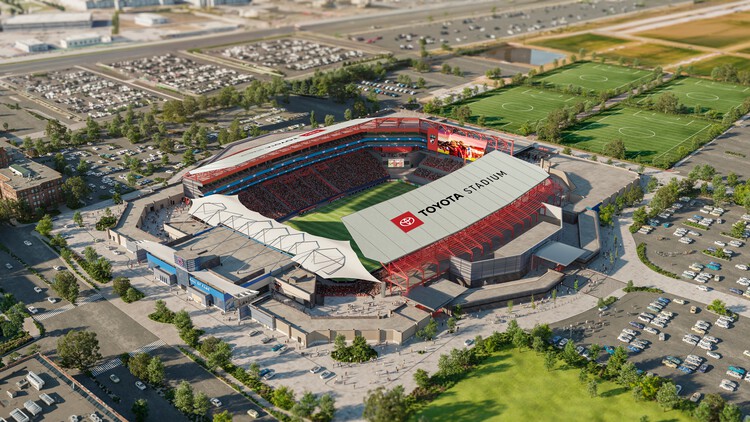 HKS Reimagines Stadium Toyota для FC Dallas в Техасе, США, - изображение 1 из 5
