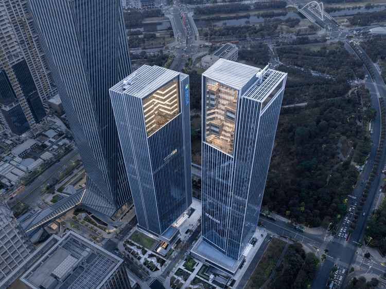 Cofco Qianhai Innovation Center Office / Goettsch Partners - Экстерьем фотографии, стекло, CityScape