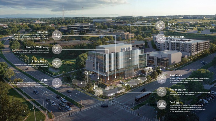 Element Labs в Университетском исследовательском парке / Perkins+Will - Внешняя фотография