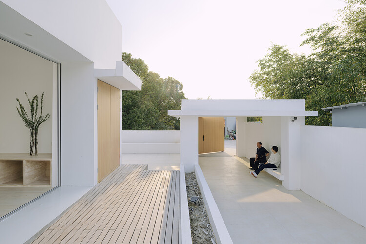 Qhouse / Yuanxiuwan Architect & Associates - Интерьерная фотография, бетон, колонка