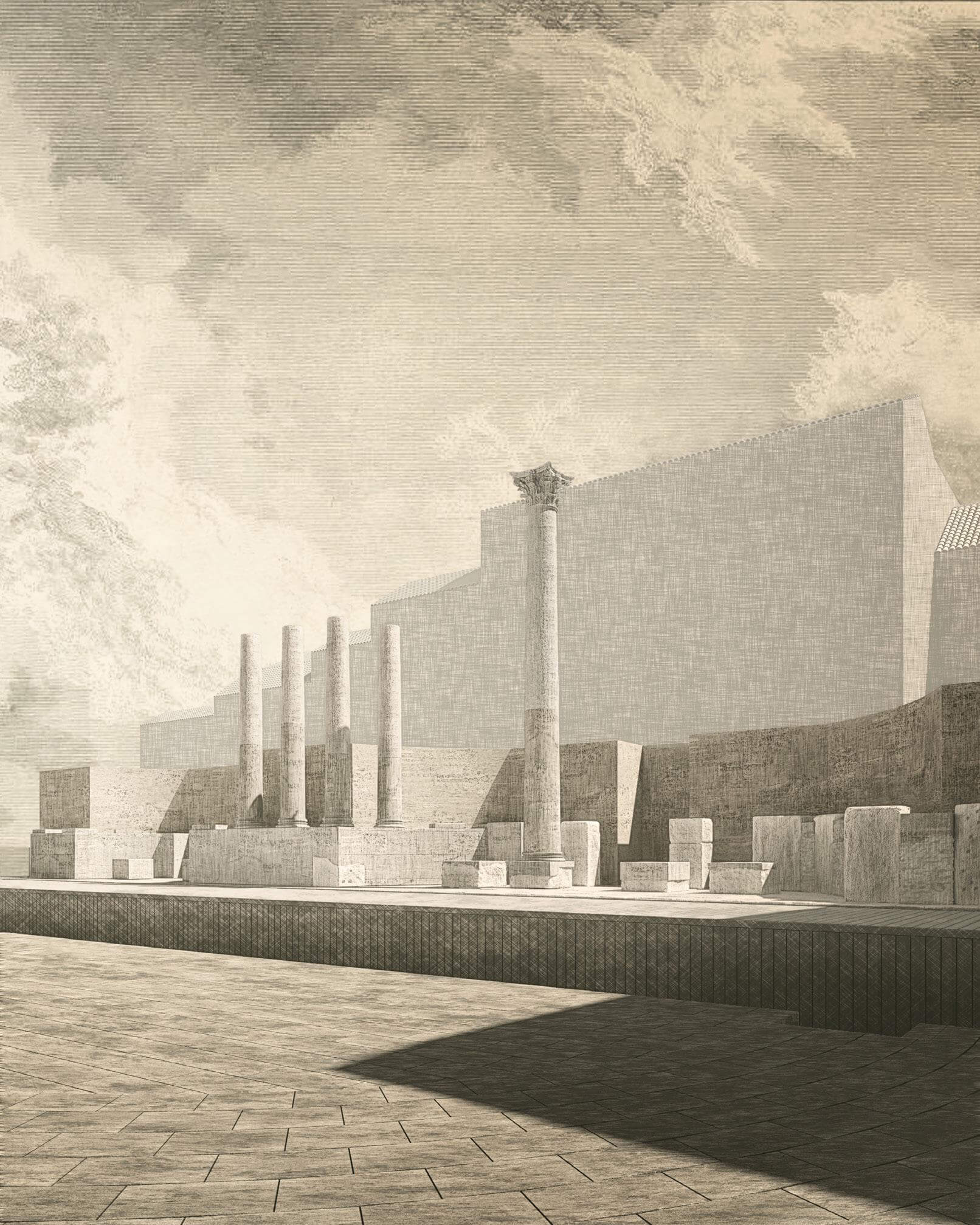 David Chipperfield Architects представляет план восстановления и улучшения римского театра в Брешии, Италия