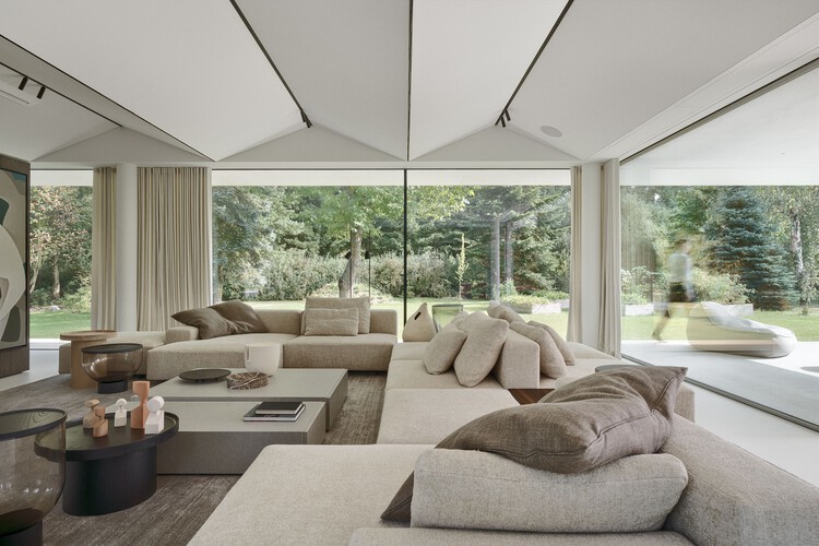 S House / pl.architekci - Интерьерная фотография, гостиная, диван, стул