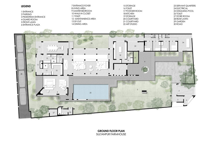 Дом вокруг косой колонки / Renesa Architecture Design Studio - изображение 29 из 31