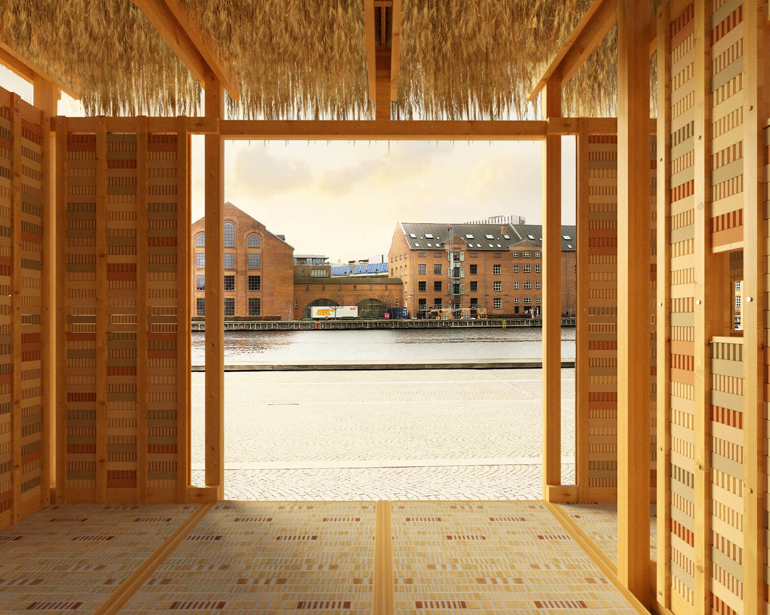 Copenhagen Architecture Biennial 2025 выявляет конструкции «медленные павильона», построенные из повторно используемых материалов