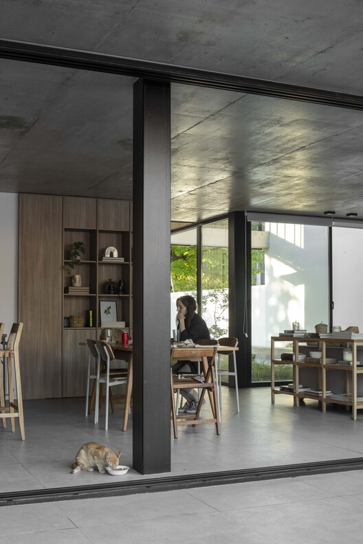 Olivos House / Estudio Glad - Интерьерная фотография, дерево, стол, стул, стекло