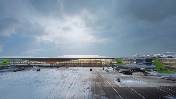 Zaha Hadid Architects выигрывает соревнование за терминал в Новом прибытии в аэропорту Вильния, Литва - изображение 6 из 8