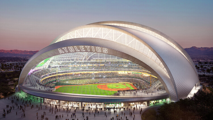 Новая атлетика Ballpark, разработанная Big и HNTB, разрывается в Лас -Вегасе - изображение 1 из 13