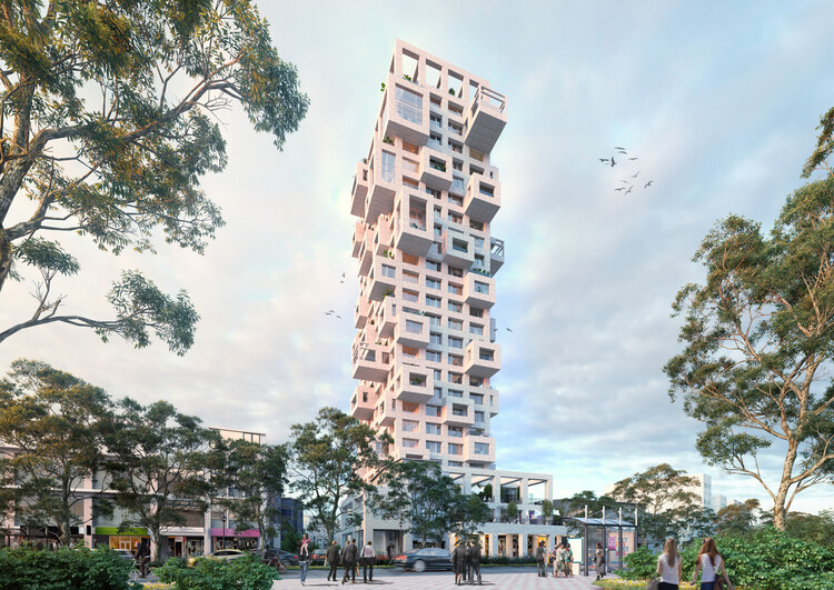 Первая жилая башня MVRDV в Тайване имеет цифровой запланированный модульный дизайн - изображение 1 из 13