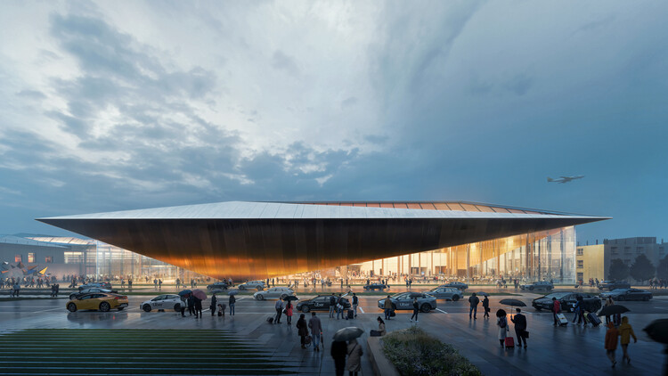Zaha Hadid Architects выигрывает конкуренцию за терминал в Новом прибытии в аэропорту Вильния, Литва - изображение 1 из 8